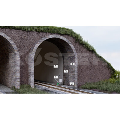 Auch bei gemauerten Tunneln stehen eine...