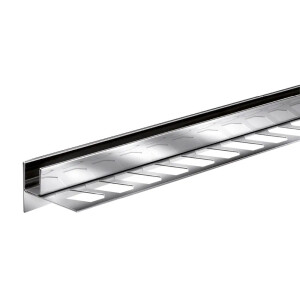 AQUA-KEIL GLAS, Edelstahl, schwarz matt, beschichtet, linker Anschlag, 42mm/1,48m