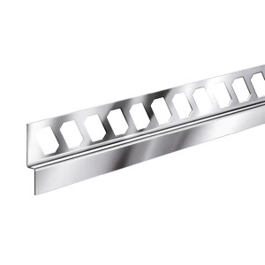 AQUA-KEIL WAND, Edelstahl, schwarz matt, beschichtet, rechter Anschlag, 8mm/24mm/0,98m
