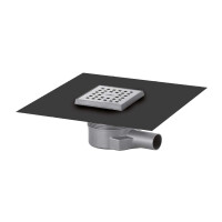 DISK-CUBE, Edelstahl, Ablauf waagerecht, DN 40