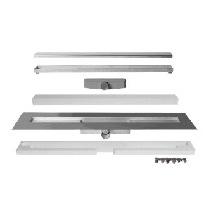 DISK-LINE, Edelstahl, ohne Rostabdeckung, 54mm/1,1m
