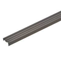 Stufenprofil, Aluminium, natur, hellbeiger Einleger, 11mm/1m