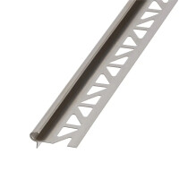 Deko-Stufenkante Florentiner, Aluminium, silber matt, eloxiert, 10mm/1,25m