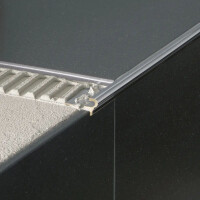 Deko-Stufenkante Florentiner, Aluminium, silber matt, eloxiert, 12,5mm/2,5m