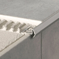 Deko-Stufenkante Modern, Edelstahl, poliert, 12,5mm/2,5m