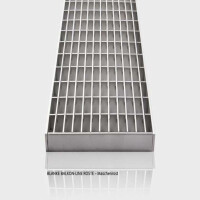 BALKON-LINE Maschenrost, Eisen, natur, feuerverzinkt, 20mm/1m