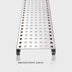 BALKON-LINE Quad-Rost, Eisen, natur, feuerverzinkt, 20mm/1m