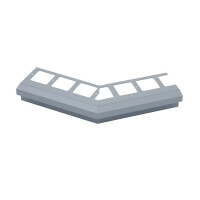 BALKON-BP Außenecke 135°, Aluminium, mittelgrau, beschichtet