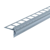 BALKON-Drainviertelkreis, Aluminium, edelstahlmetallic, beschichtet, 18mm/2,5m