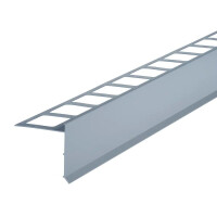 BALKON-Abschlusswinkel, Aluminium, altkupferbraun, beschichtet, Abdeckhöhe: 80mm, 12,5mm/2,5m