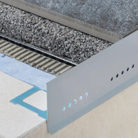 BALKON-Kiesleiste Eckverbinder, Edelstahl, natur, gebürstet, 60mm