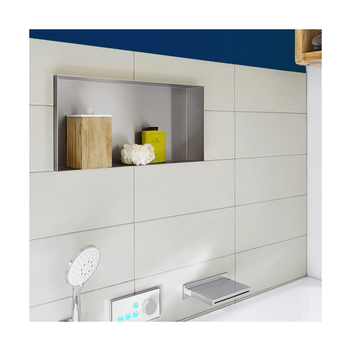 BG Electrical 1-Gang-Schalter, Metall, Mattes Schwarz